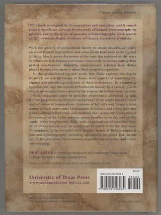 Valorizing the Barbarians; Enemy Speeches in Roman Historiography