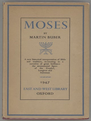 Item #000014685 Moses. Martin Buber