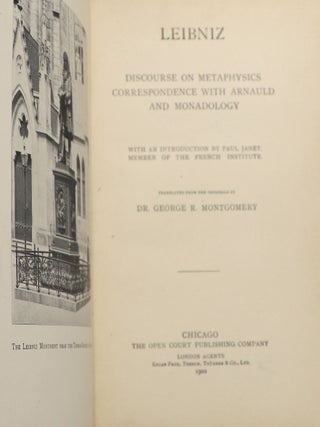Leibniz: Discourse on Metaphysics; Correspondence with Arnauld; and Monadology