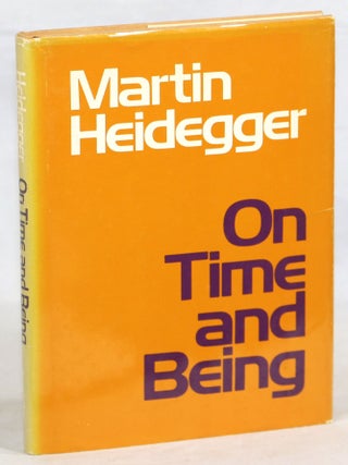 Item #000014947 On Time and Being. Martin Heidegger