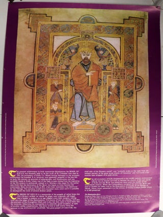 Item #000015136 Book of Kells Poster. Book of Kells, Medieval History