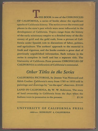 Gold is the Cornerstone; Chronicles of California