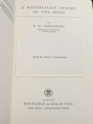 A Materialist Theory of Mind
