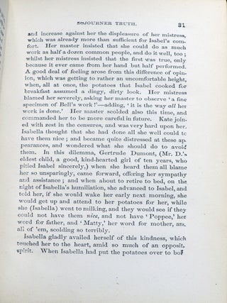 Narrative of Sojourner Truth; A Bondswoman of Olden Time; Emancipated by the New York Legislature in the Early Part of the Present Century; with a History of her Labors and Correspondence, drawn from her "Book of Life"