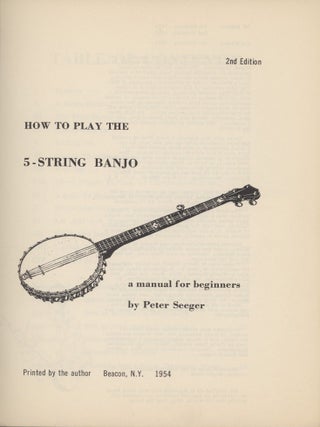 How to Play the 5-String Banjo; A Manual for Beginners