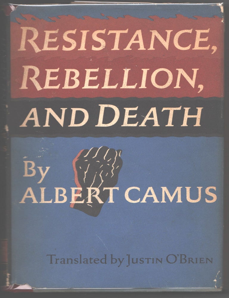Item #000015535 Resistance, Rebellion, and Death. Albert Camus.