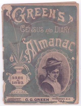Item #000015611 Green's Census and Diary Almanac 1881 & 1882. G. G Green
