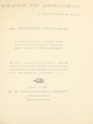 Cyrano de Bergerac; A Play in Five Acts