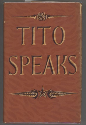 Item #000016020 Tito Speaks; His Self Portrait and Struggle with Stalin. Vladimir Dedijer, Josip...