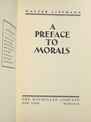 A Preface to Morals