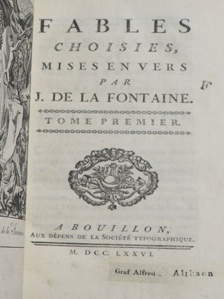 Fables Choisies, Mises en Vers par J. De La Fontaine