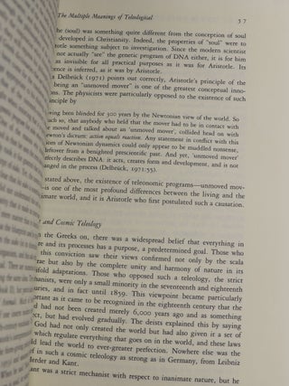 Toward a New Philosophy of Biology; Observations of an Evolutionist