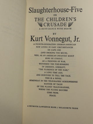 Slaughterhouse Five or the Children's Crusade; A Duty Dance with Death