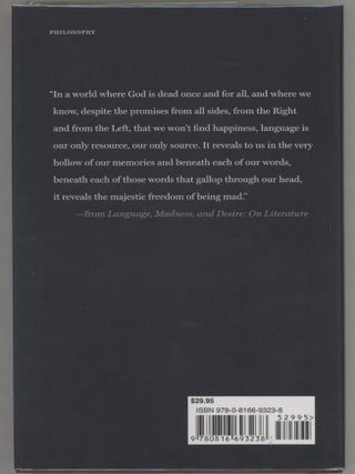 Language, Madness, and Desire; On Literature