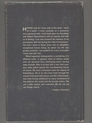 Oppenheimer; The Story of a Friendship