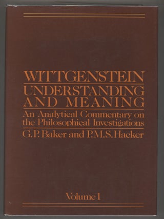 Item #000016315 Wittgenstein: Understanding and Meaning; Wittgenstein: Rules, Grammar and...