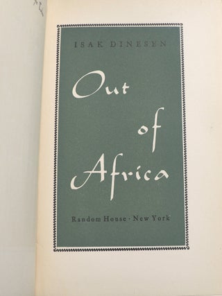 Out of Africa