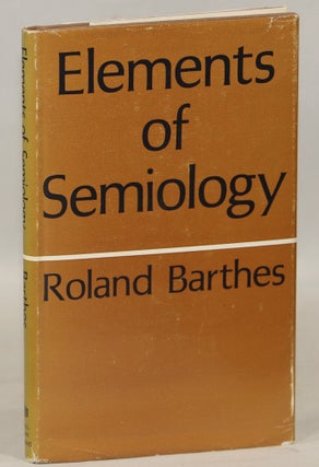 Item #000016549 Elements of Semiology. Roland Barthes