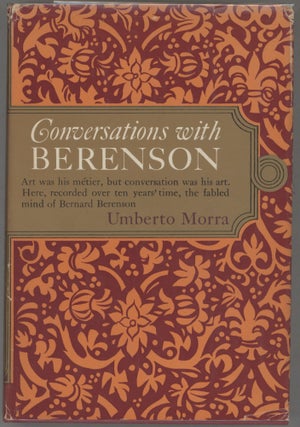 Item #000016651 Conversations with Berenson. Umberto Morra