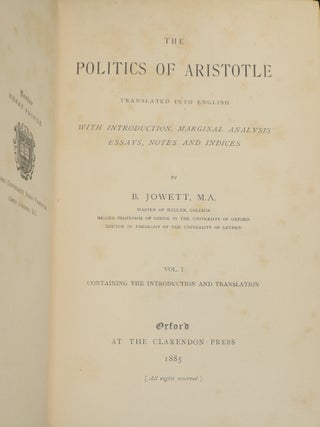 The Politics of Aristotle