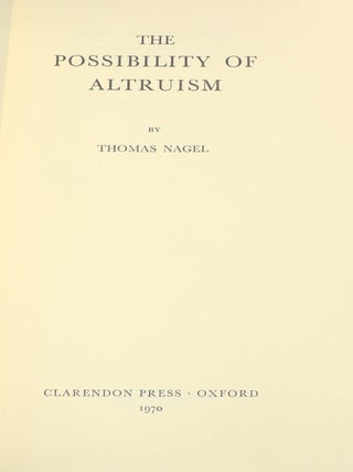 The Possibility of Altruism