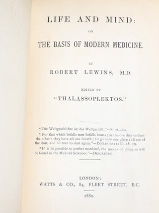 Life and Mind: on The Basis of Modern Medicine