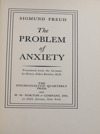 The Problem of Anxiety