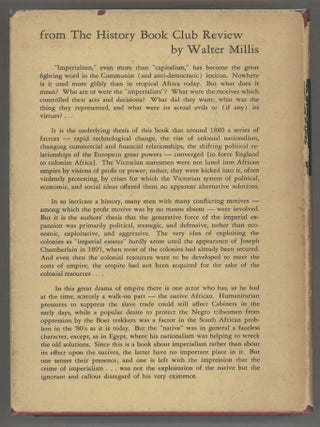 Africa and the Victorians; The Climax of Imperialism in the Dark Continent