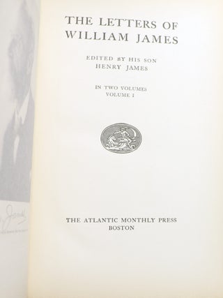 The Letters of William James Edited by His Son Henry James