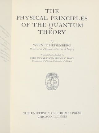 The Physical Principles of the Quantum Theory