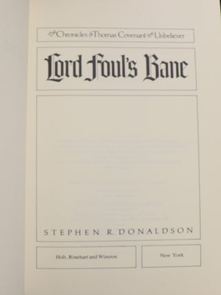The Chronicles of Thomas Covenant the Unbeliever: Lord Foul's Bane; The Illearth War; The Power That Preserves