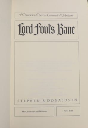 The Chronicles of Thomas Covenant the Unbeliever: Lord Foul's Bane; The Illearth War; The Power That Preserves