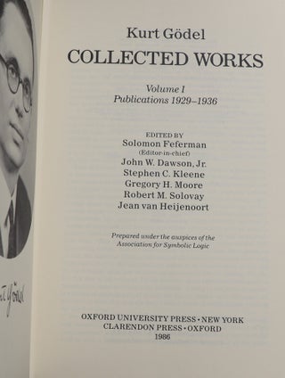 Collected Works Volume I; Collected Works Volume II; Collected Works Volume III; Publications 1929-1936; Publications 1938-1974; Unpublished Essays and Lectures