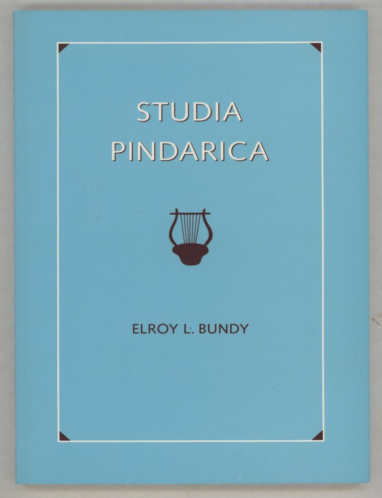 Item #000017374 Studia Pindarica. Elroy L. Bundy.