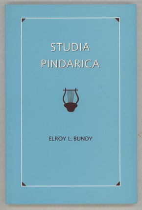 Item #000017374 Studia Pindarica. Elroy L. Bundy