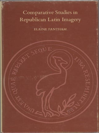 Item #000017434 Comparative Studies in Republican Latin Imagery. Elaine Fantham