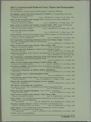 Ovid: Amores; Text, Prolegomena and Commentary in Four Volumes; Volume I: Text and Prolegomena; Volume II: A Commentary on Book One