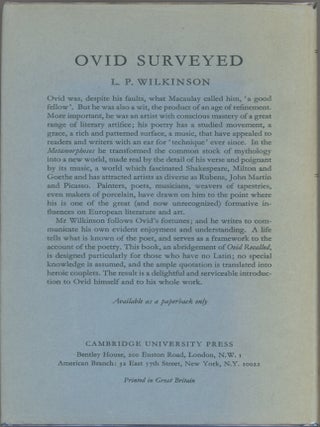 Ovid As an Epic Poet