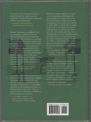 Cultivating Humanity; A Classical Defense of Reform in Liberal Education