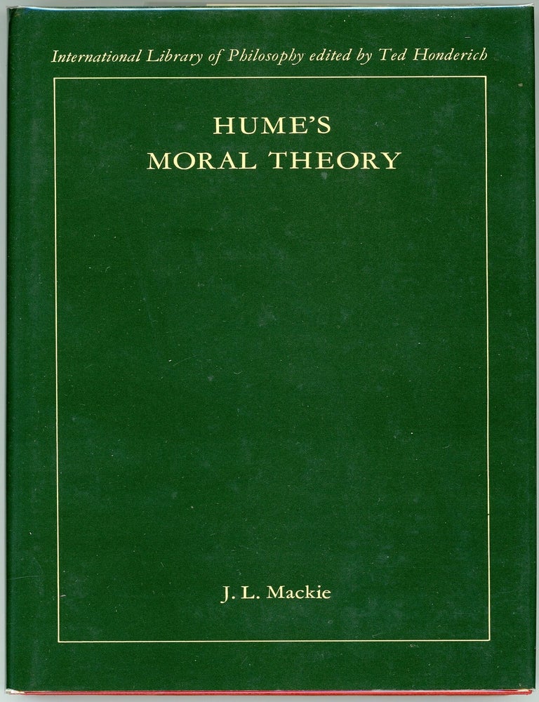 Item #000017474 Hume's Moral Theory. J. L Mackie.