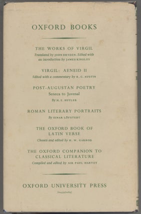 Virgil; A Study in Civilized Poetry