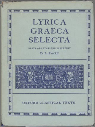 Item #000017492 Lyrica Graeca Selecta