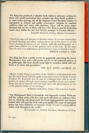 Stride Toward Freedom; The Montgomery Story