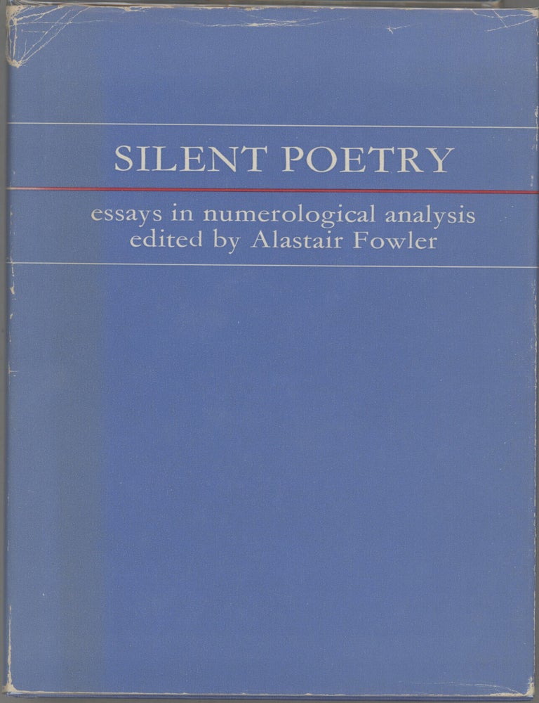 Item #000017541 Silent Poetry; Essays in numerological analysis. Alastair Fowler.