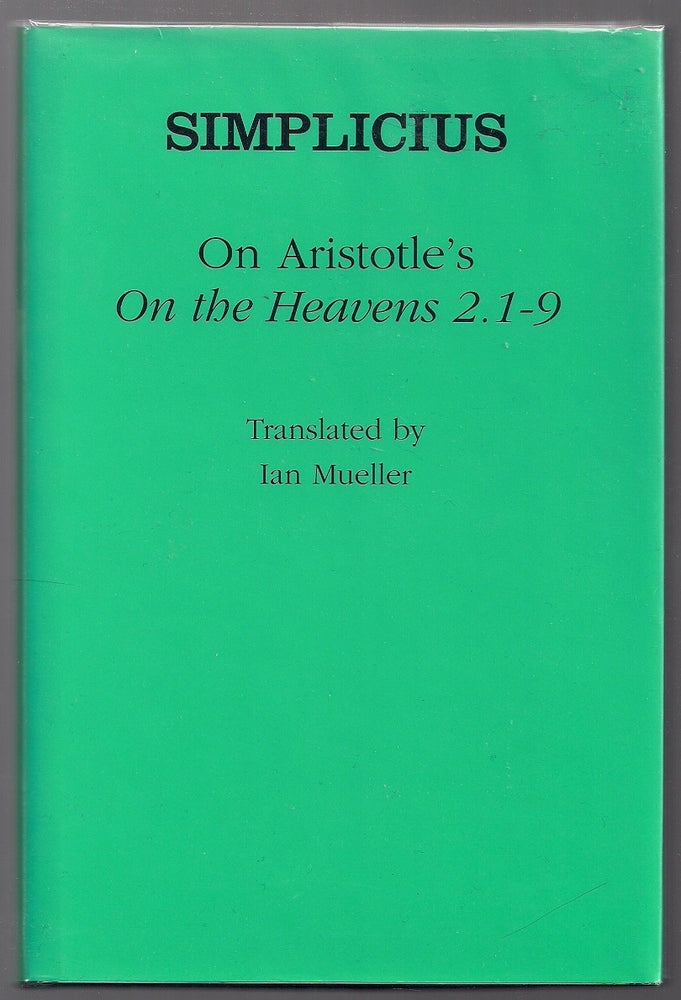 Item #00003584 On Aristotle's "On the Heavens 2.1-9" Simplicius.