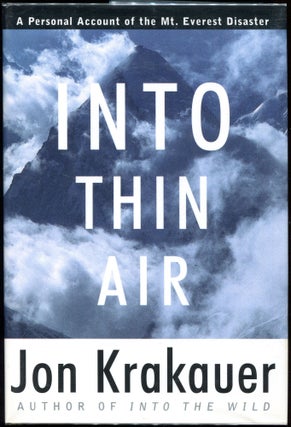 Item #00004034 Into Thin Air. Jon Krakauer
