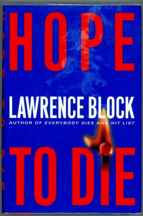 Item #00004859 Hope to Die. Lawrence Block
