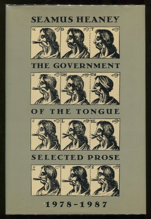 Item #00004973 The Government of the Tongue; Selected Prose 1978 - 1987. Seamus Heaney