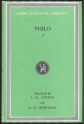 Item #00005176 Philo I; In Ten Volumes (and Two Supplementary Volumes). Philo