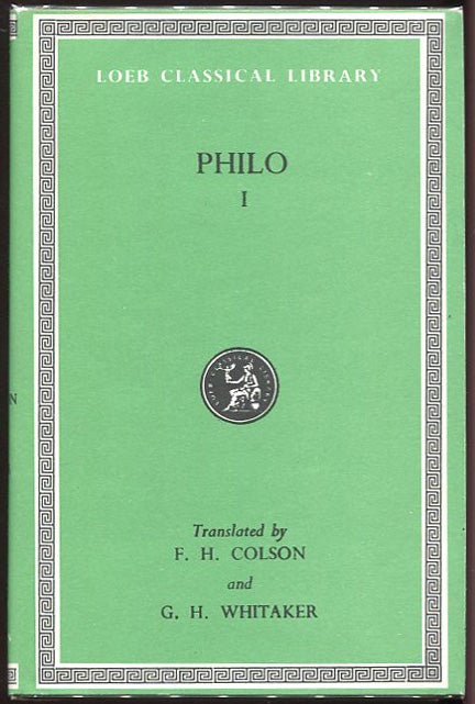 Item #00005176 Philo I; In Ten Volumes (and Two Supplementary Volumes). Philo.